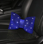 Diamond Crystal Bowknot Car Neck and Waist Pillows | Rhinestone Bling Headrest Support