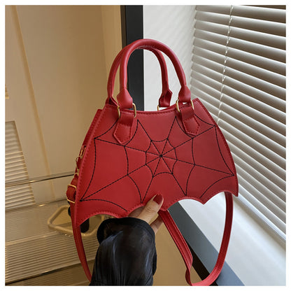 Halloween Spider Web Saddle Bag - Stylish Crossbody Shoulder Handbag with Handle for Women