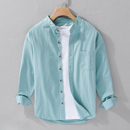 Simple Casual Loose Comfortable Long Sleeved Shirt