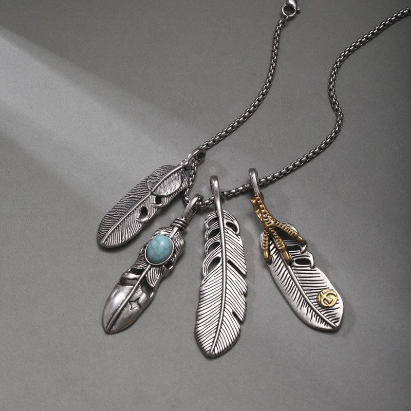 Feather Necklace, Light Luxury, Exquisite Ins, High-end, Men's And Women's Personalized Collarbone Chain