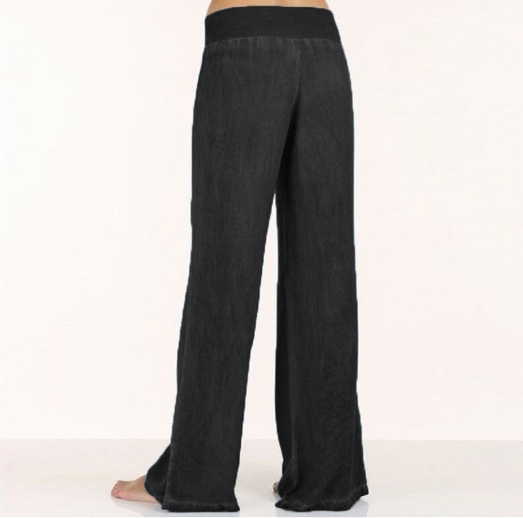 Oversized women's casual jeans wide-leg pants