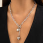 Necklace Female With Hearts Tassel Jewelry Rhinestone