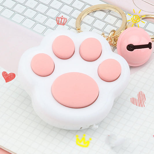 Cat Paw Keychain Pendant Cartoon Toy Cute Plastic Student