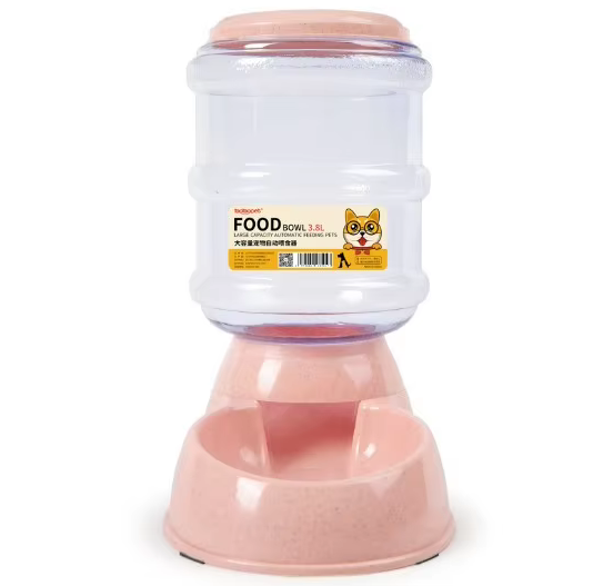 3.8L Automatic Dog and Cat Water Fountain & Feeder – Large Capacity Pet Dispenser Bowl