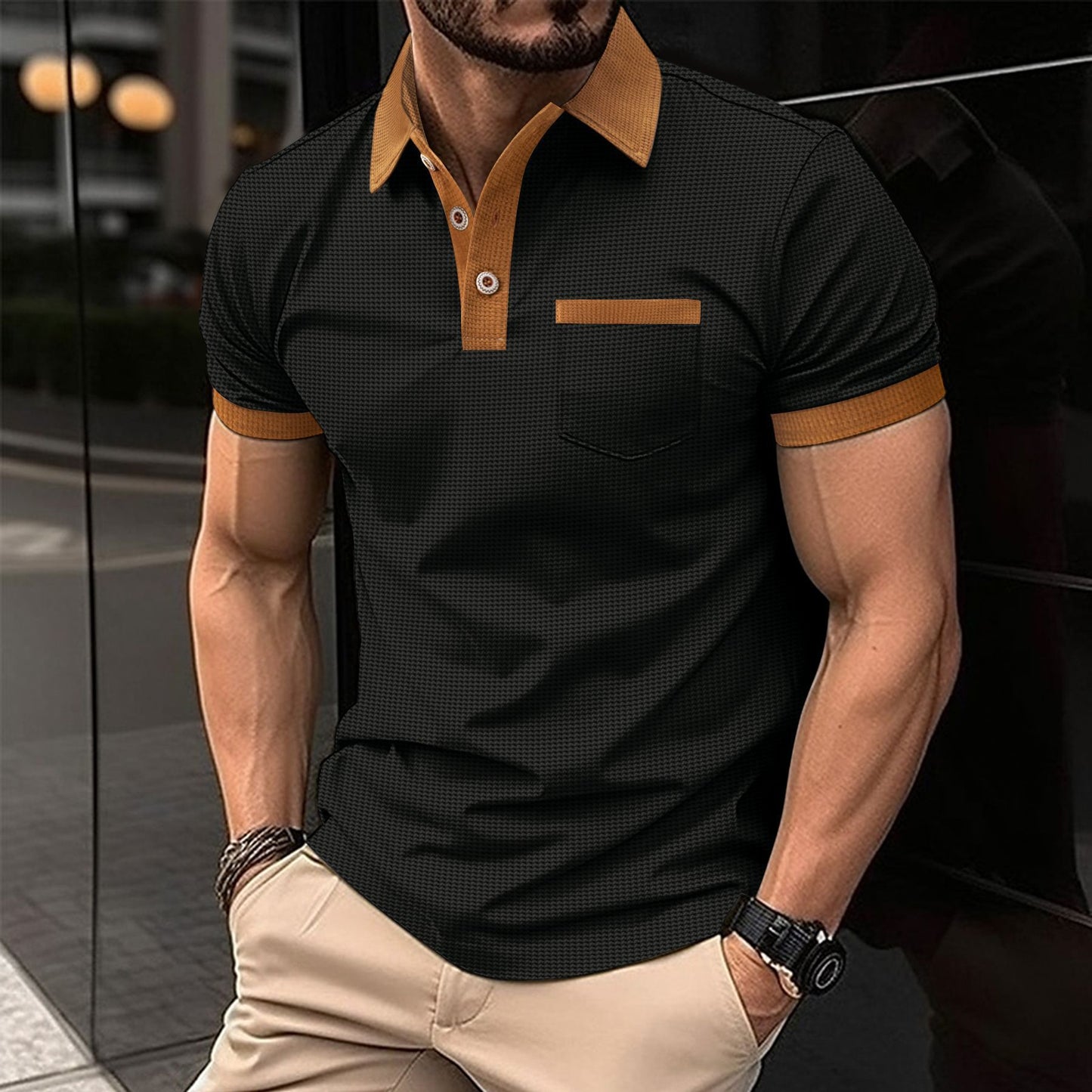 Men's Chest Pocket Short Sleeve