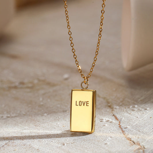 Fashion Gold Brick Rich Necklace Necklace