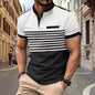 V-neck Buttons Top Men's Henley Shirt