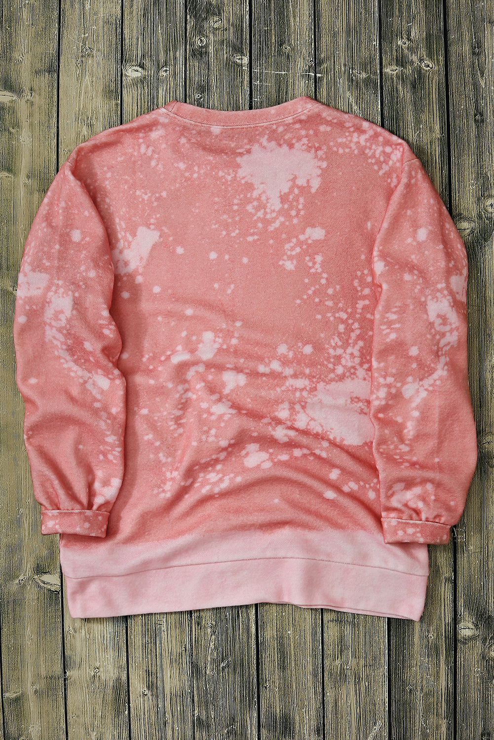 Pink Tie Dye Autumn Pumpkin Graphic Drop Shoulder Sweatshirt