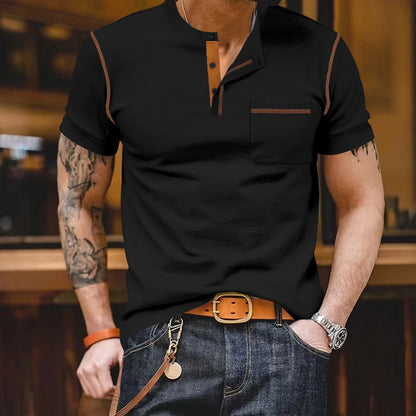 Men's Color Matching Short Sleeve