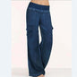 Oversized women's casual jeans wide-leg pants