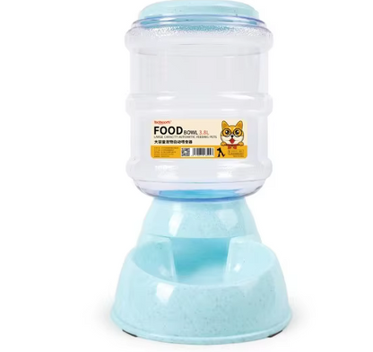 3.8L Automatic Dog and Cat Water Fountain & Feeder – Large Capacity Pet Dispenser Bowl