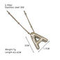 Titanium Steel Silver Glossy English Letter Pendant