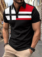 Men's Striped Printed Casual Top