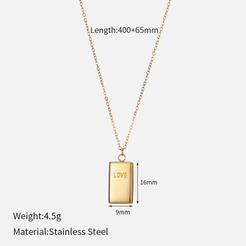 Fashion Gold Brick Rich Necklace Necklace