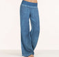 Oversized women's casual jeans wide-leg pants