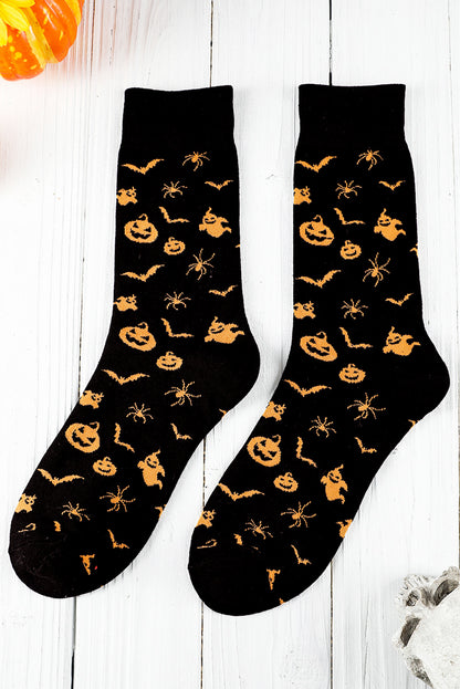 Delicacy Spooky Season Halloween Element Print Socks