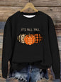 Round Neck Halloween Pumpkin Sweater