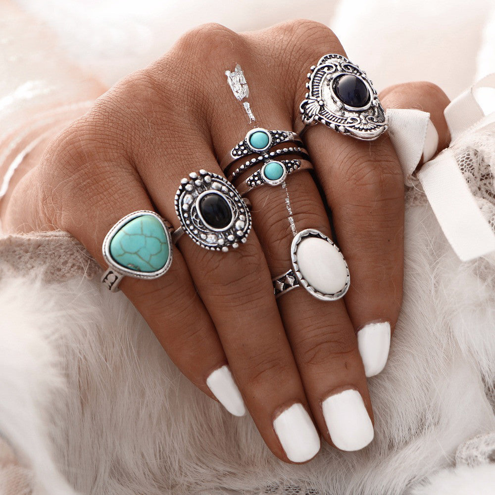 5-piece Set Of Joint Rings And Rings