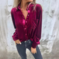 Long Sleeve Single Breasted Hundred Tops Loose Bottom Shirt