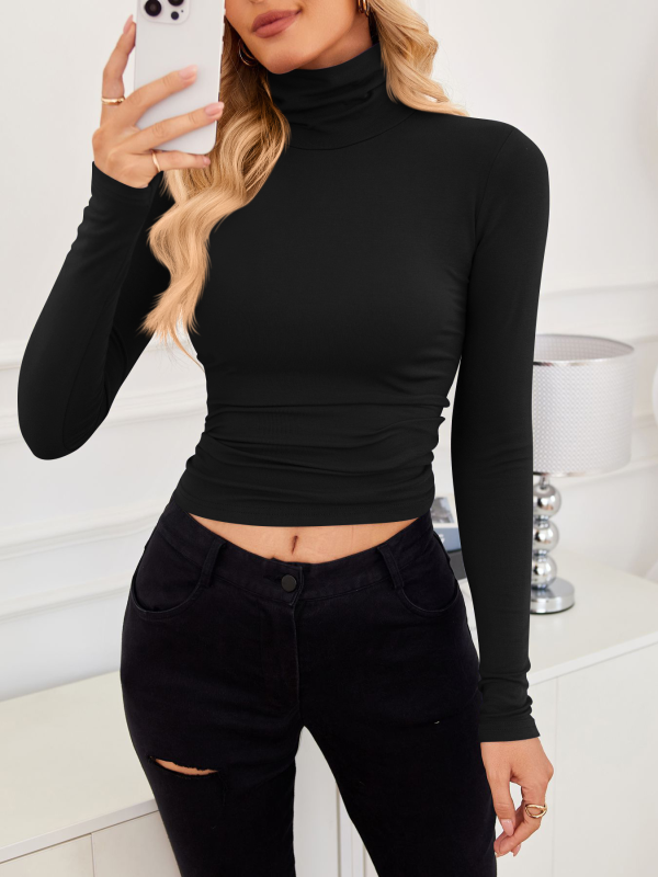 New high neck long sleeve bottoming shirt