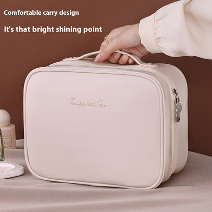 Three-in-one Multifunctional Partition Storage PU Cosmetic Bag