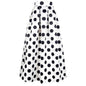 Skirt Retro Dots Large Swing Mid Skirt High Waist A- Line Skirt