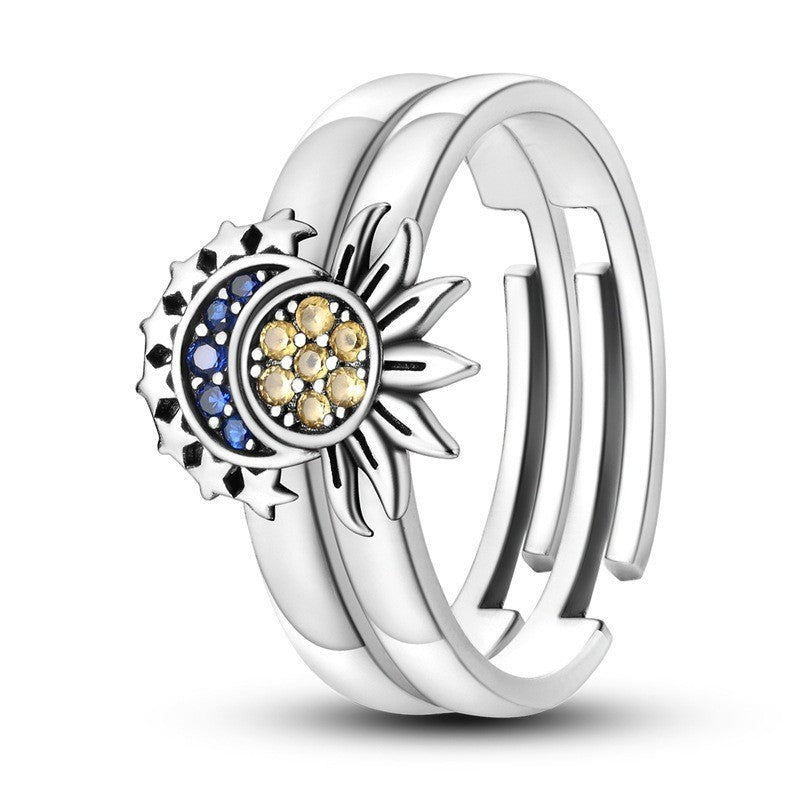 Fashion Sun Moon Tonghui Couple Couple Rings