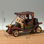 Retro Creative Home Desktop Wooden Vintage Car Ornaments