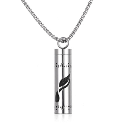 Aromatherapy Pendant Perfume Bottle Essential Oil Titanium Steel