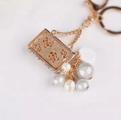 Sparkling Rhinestone Keychain - Elegant Bag Pendant Gift for Women