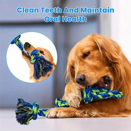 Heavy-Duty Rope Dog Toy – Chew & Tug for Large Breeds