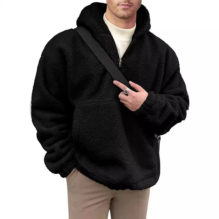 Men's Hoodie Loose Casual Zipper Hooded Sweater