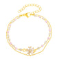 French Retro Double-layer Bracelet For Women