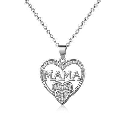 Simple Cold Style MOM Pendant Mother's Day MAMA Necklace