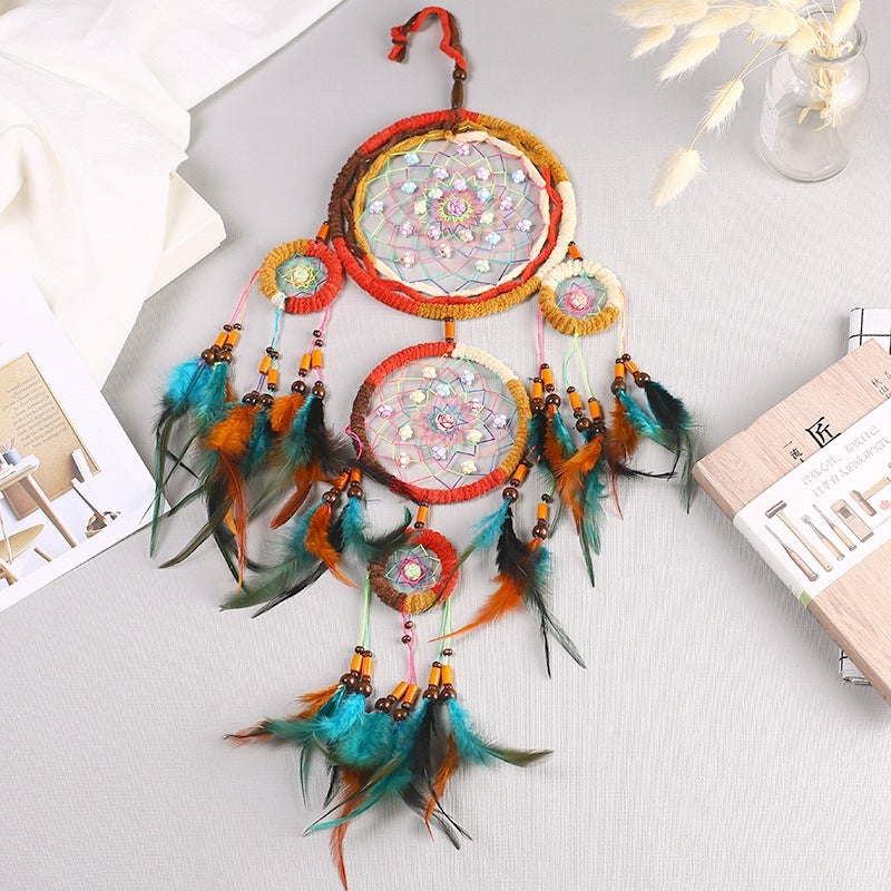 Handmade Feather Dreamcatcher Ornaments