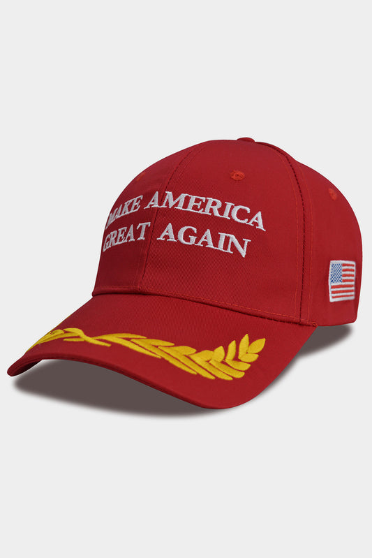 Jurassic Gold MAKE AMERICA GREAT AGAIN Flag Embroidered Baseball Cap