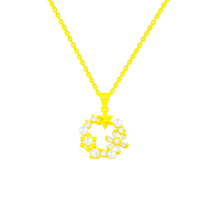 Student Sweet Bear Necklace Girl's High-grade Super Shiny