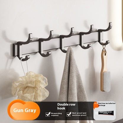 Gray Towel Rack Bathroom Punch-free Bathroom Rack