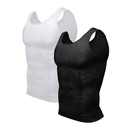 140D Men's Body Shapers Fitness Vest Sports Body