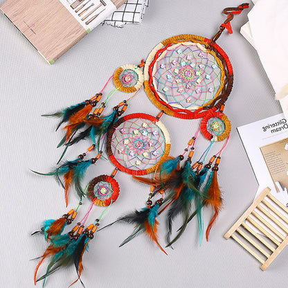 Handmade Feather Dreamcatcher Ornaments