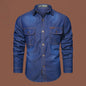 Cotton Bamboo Denim Long-sleeved Shirt Men's Casual Cotton Washed Jacket