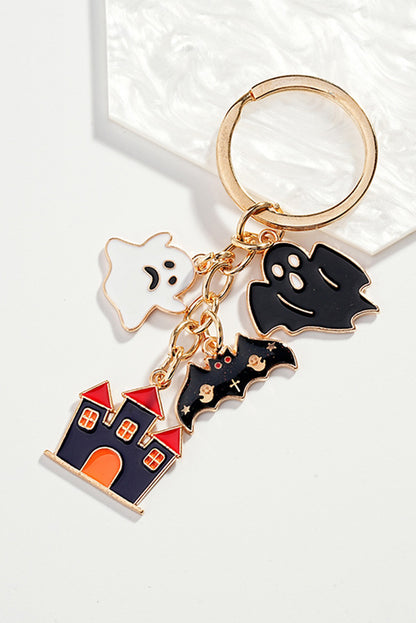 Black Funny Halloween Element Pendant Keychain