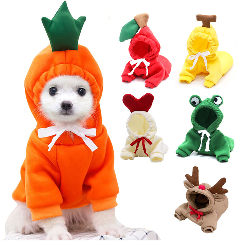 Autumn/Winter Clothing for Small & Medium Dogs – Adorable Two-Legged Cat Design