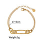 Fashion Multi-layer Gold Chain Necklace Bracelet