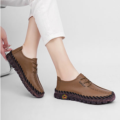 Women Loafers Shoes Soft Leather Flats