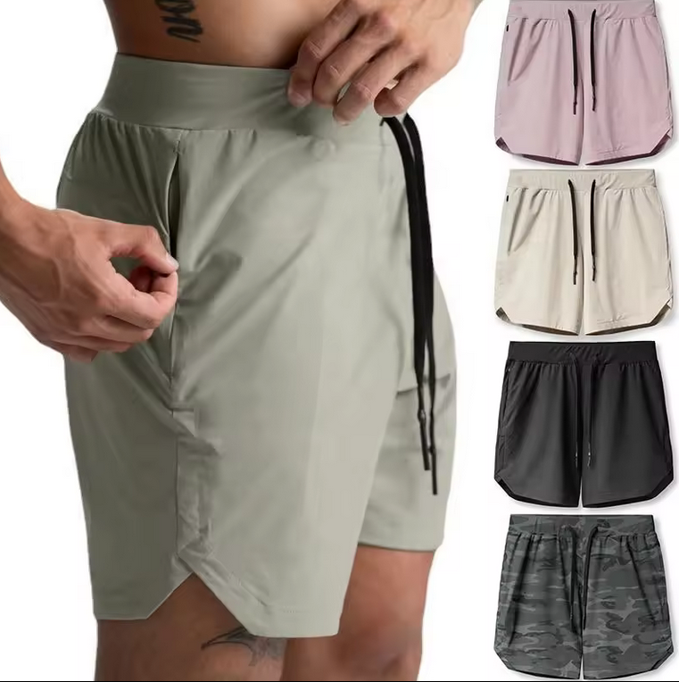 Men's Athletic Joggers - Polyester Workout Shorts