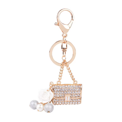 Sparkling Rhinestone Keychain - Elegant Bag Pendant Gift for Women