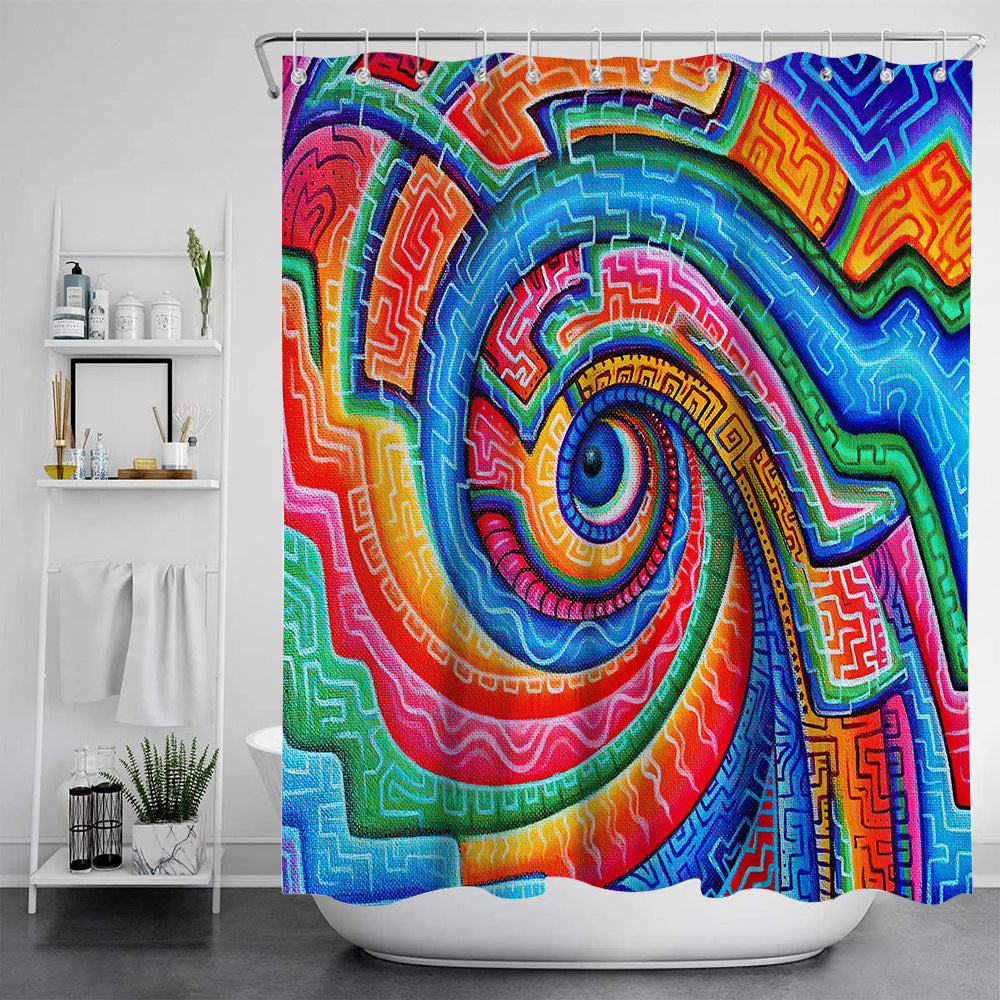 Digital Print-free Bathroom Curtain