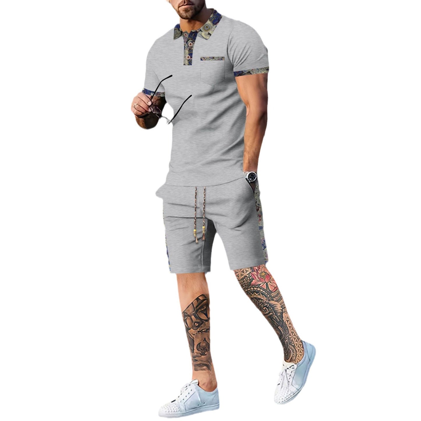 Shorts Casual Fashion Set Men