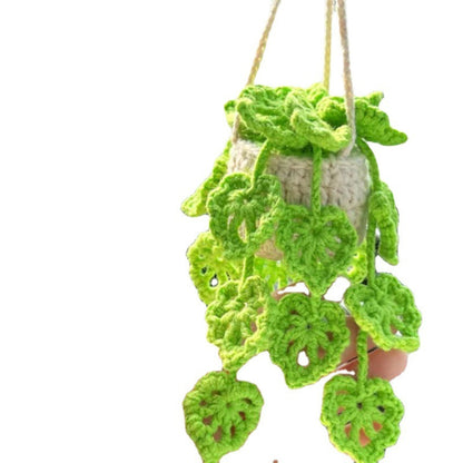 Creative Car Plant Shape Wool Hanging Ornaments